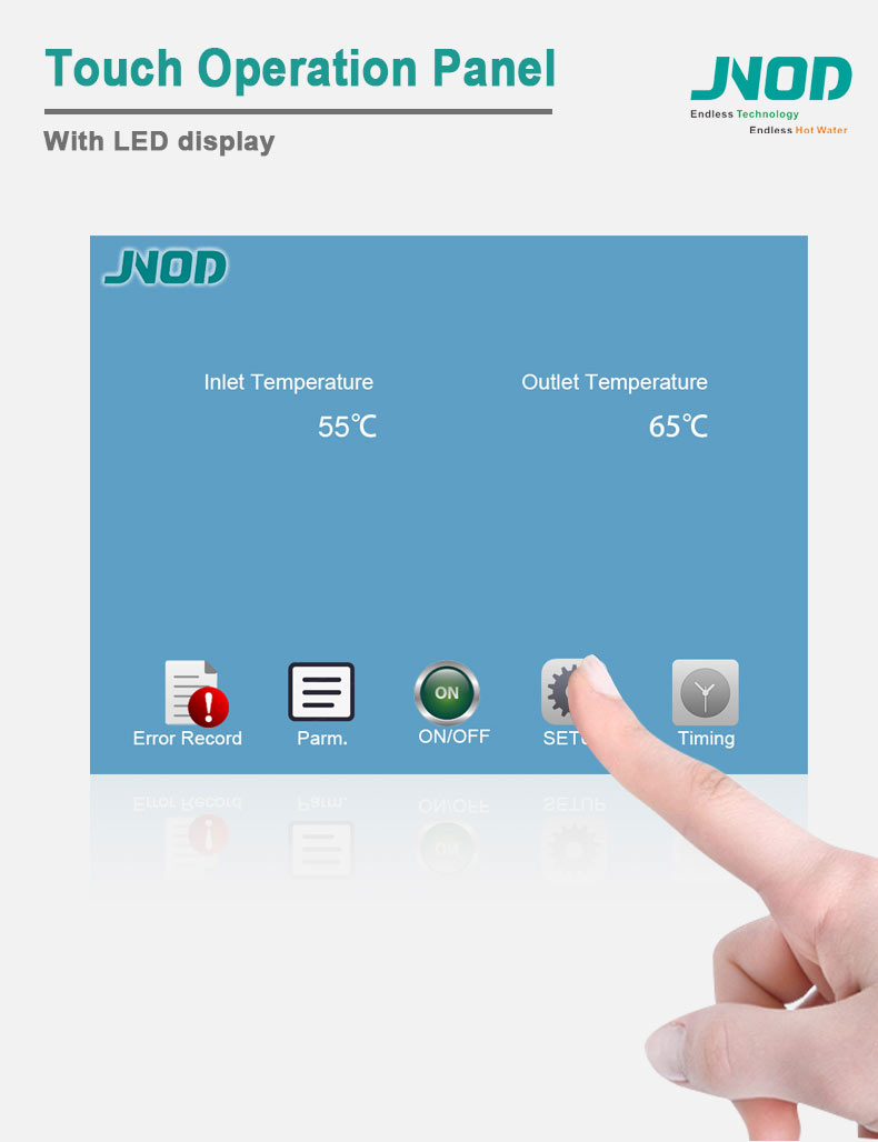 touch screen electric heating boiler