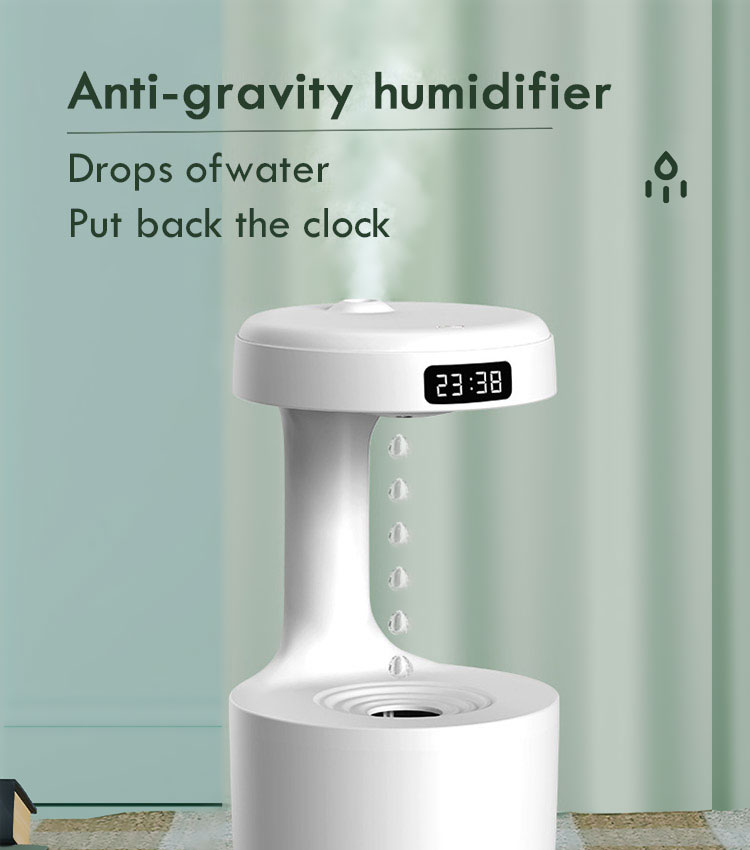 ROHS CE Cool Mist Maker 800ml Portable Anti-Gravity Water Drop