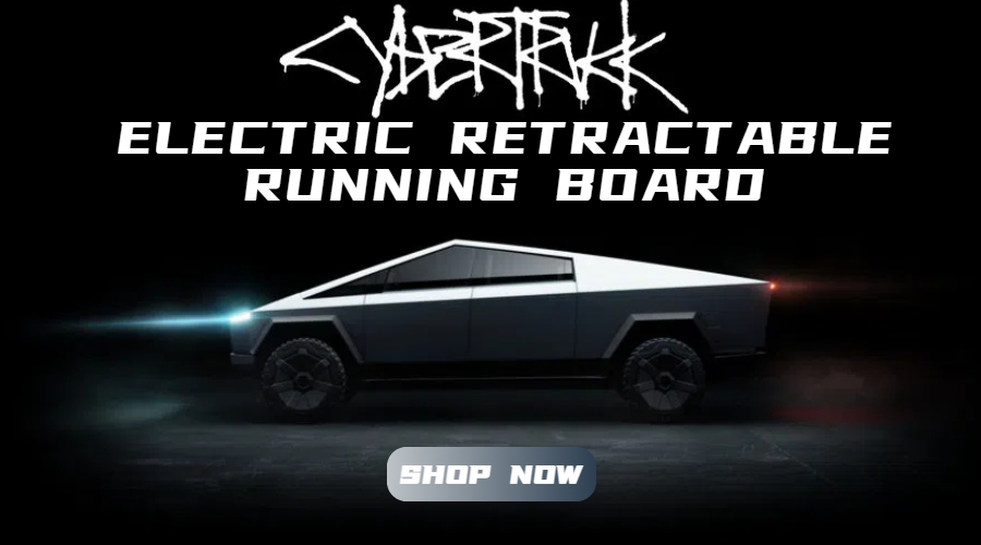 Tesla Cybertruck electric retractabel running boards
