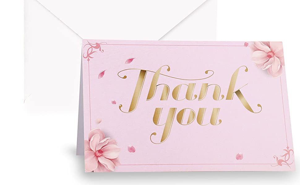 Thank you card for wedding