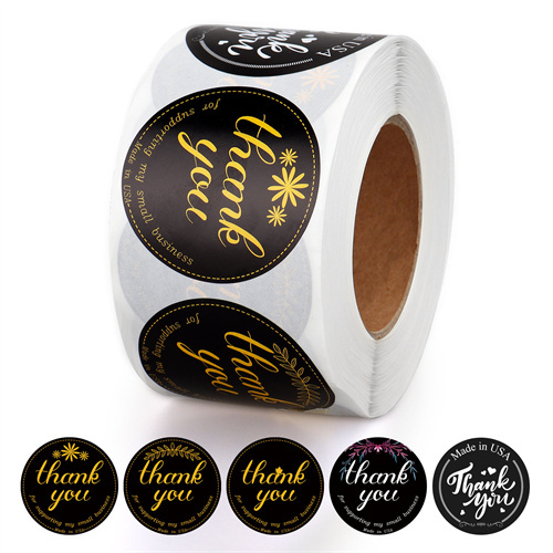Thank You Stickers Roll 1.5 inch
