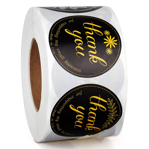 Thank You Stickers Roll 1.5 inch