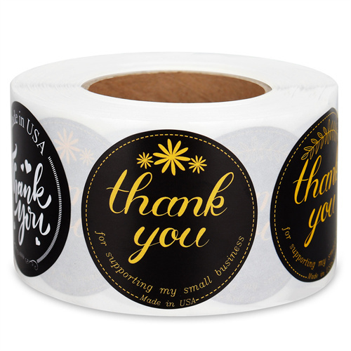 Thank You Stickers Roll 1.5 inch