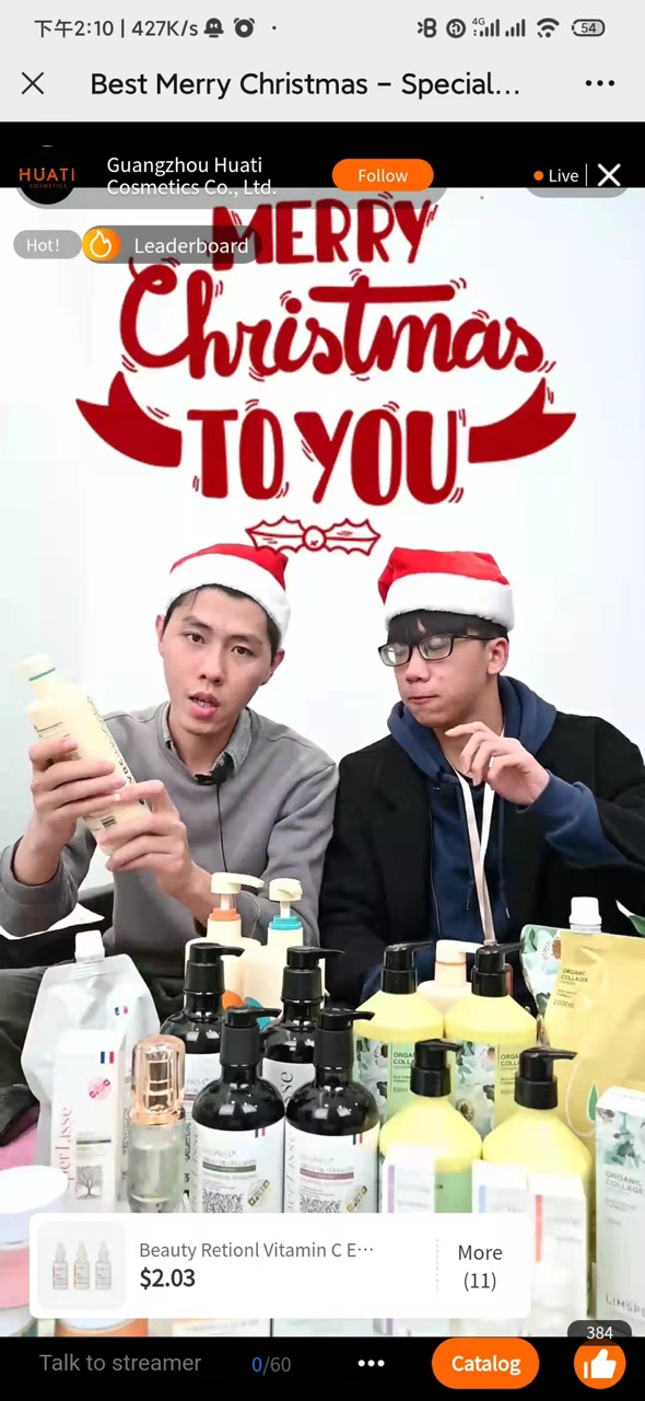 Shampoo products live show