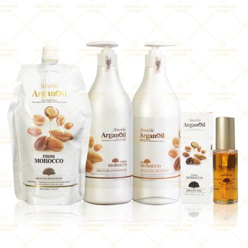 Huati ANOBL OEM Moroccan Argan Oil Shampoo And conditioner Set Repairing Dry And Coarse Unruly Hair