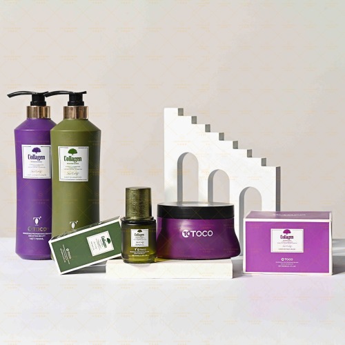 Shampoo hair care HUATI TOCO Private Label Rich Biotin Keratin Collagen Hair Treatment Shampoo And Conditioner For Repairing Damaged Hair
