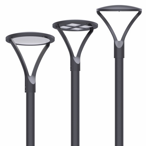 Luminária de topo com poste de led Hermoso