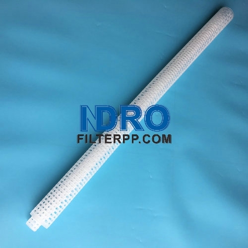Small diameter single 40inch long pleated filter outer cage and inner core