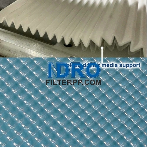 Plastic Mesh Net-Pleat Supports Of Filter Medias