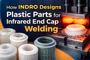 INDRO如何设计用于红外端盖焊接的塑料零件