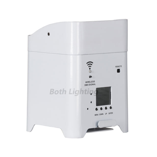 8pcs with 2 bags Wedding Uplight 6x18w RGBWA+UV 6 in 1 led par light wireless battery &amp; Remote Control par light