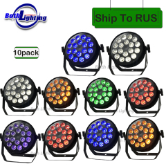 10pcs RGBWA UV 18*18w Led Par Can Stage Light Dmx Control Dj Disco Party Wedding Church light