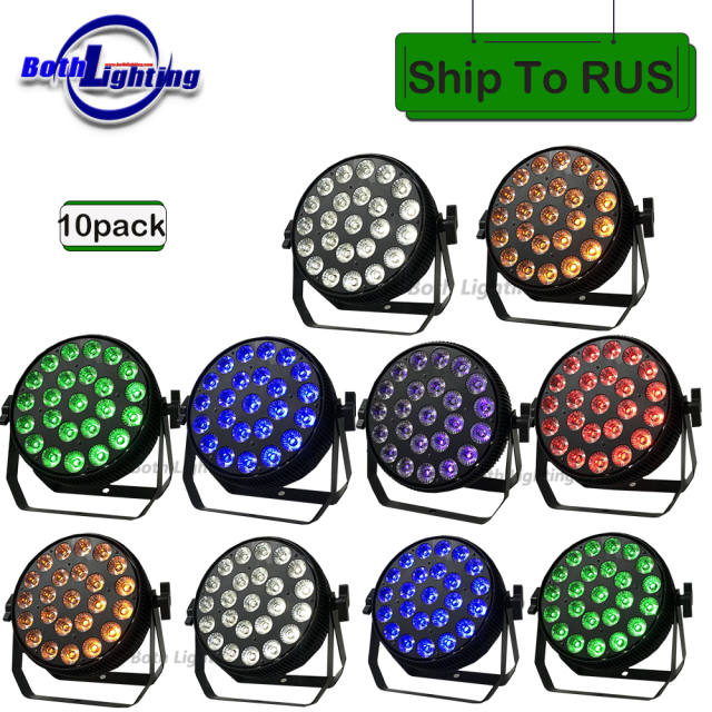 10pcs 24*18W RGBWA +UV LED Washing Lighting Professional Disco DJ Lights