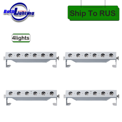 4pcs Carton 6x18w RGBWA UV 6in1 wireless dmx LED wall washer with WIFI Remote control DJ uplighting