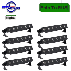 8 lights Carton Wedding washer WIFI Remote 6*18w RGBWA UV 6IN1 Night disco party light