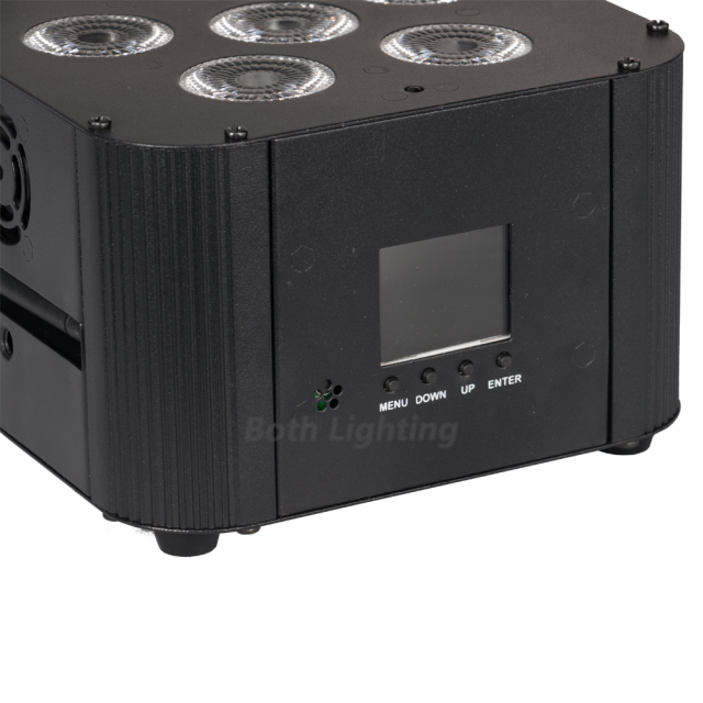 10pcs cube par 6x18w RGBWA+UV 6IN1 WiFi Smart Par Battery Powered DMX Wireless led uplights