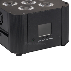 8pcs With Carton Operated Wedding Uplight 6x18w RGBWAUV Led Wireless DMX Wifi Remote Control Dj Par Sound Party Lights