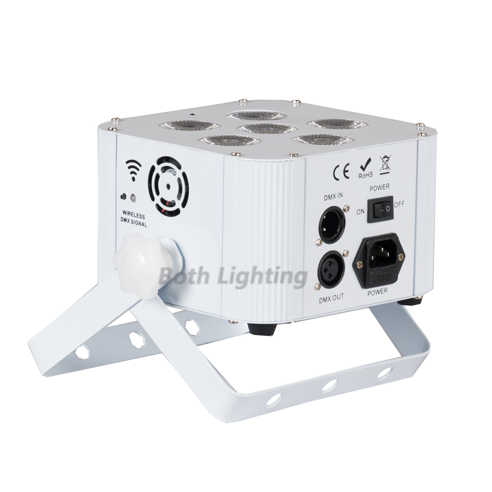 10pcs cube par 6x18w RGBWA+UV 6IN1 WiFi Smart Par Battery Powered DMX Wireless led uplights