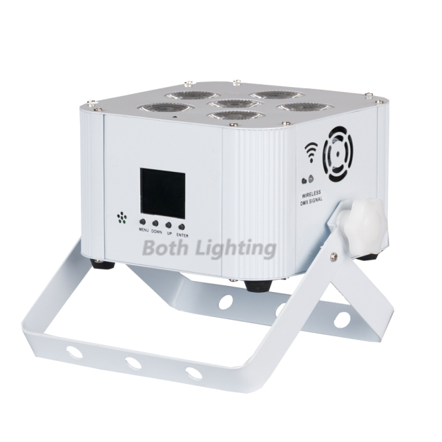 10pcs cube par 6x18w RGBWA+UV 6IN1 WiFi Smart Par Battery Powered DMX Wireless led uplights