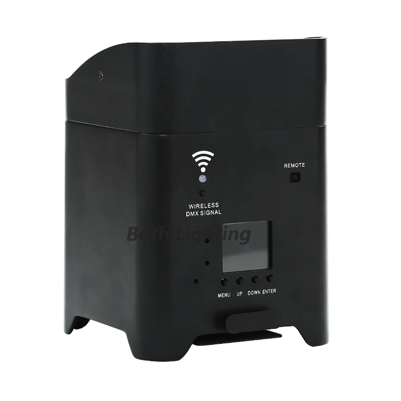 BOTH 4 PCS Wireless Dj Uplights 4x18W Battery Powered Led Par Wireless LED Rechargeable Par Can Wash Light for DJ Disco Events Wedding Party Indoor Show (Remotes+Bags)