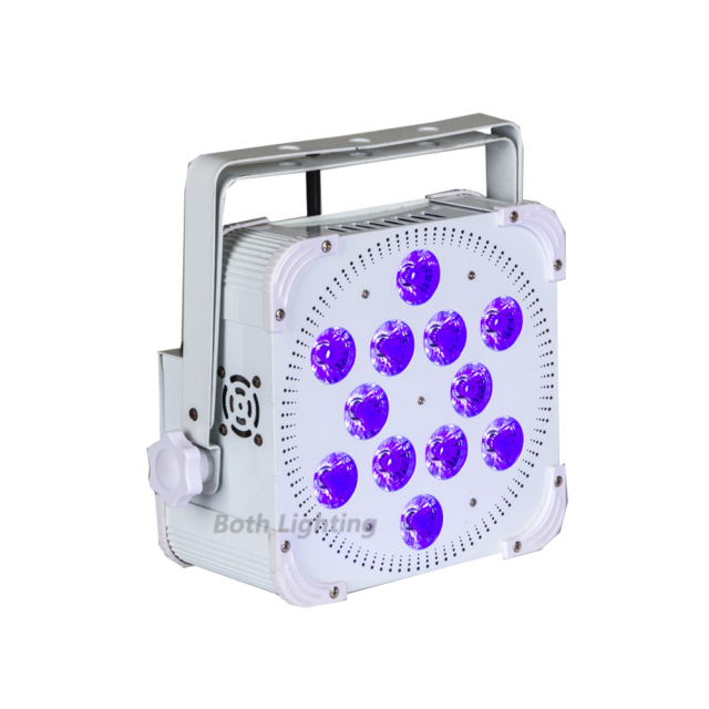 10pcs battery led par can 12x18w wireless led uplights RGBWA UV wireless battery powered led flat par Up Light