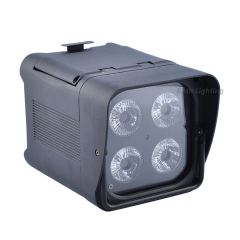 6pcs with case Waterproof IP55 4x18w RGBWAUV 6in1 DJ DMX Wedding Stage par light wireless battery powered led uplights