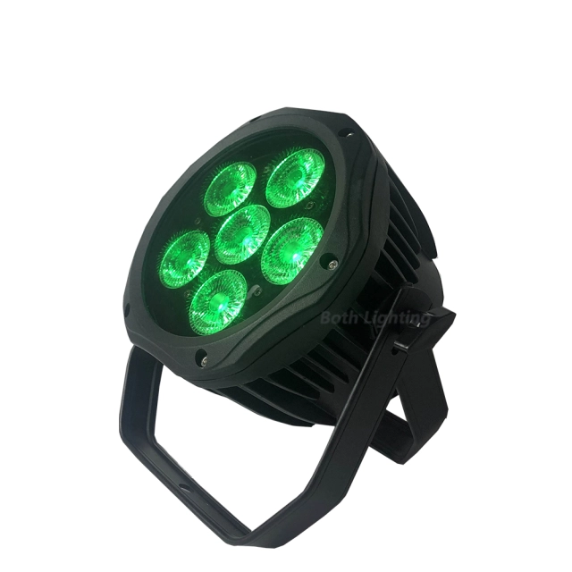 10pcs IP65 battery par 6x18W RGBWAUV 6in1 LED Battery Powered Wireless DMX uplighter for DJ Wedding Stage