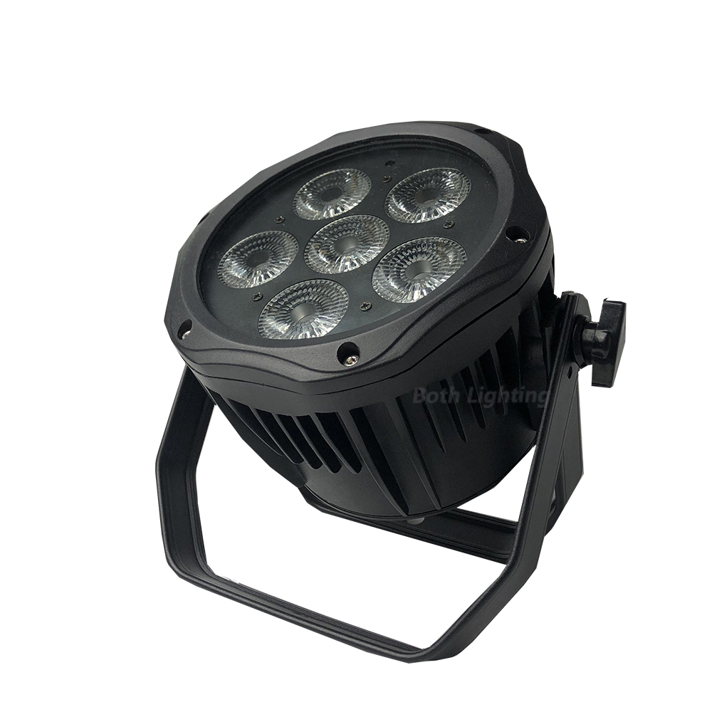 10pcs IP65 battery par 6x18W RGBWAUV 6in1 LED Battery Powered Wireless DMX uplighter for DJ Wedding Stage