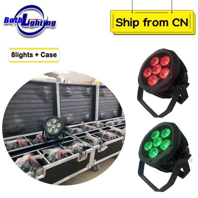 8pcs with case waterproof par can light DJ Up Lighting led wireless battery powered led uplight