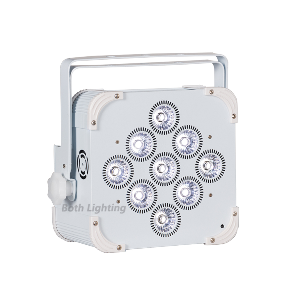 6pcs with case 9x18W RGBWA UV Wireless DMX Uplighting Battery Operated Wifi&IRC Remote Control DJ LED Par Can Wash Light Disco Wedding Uplights