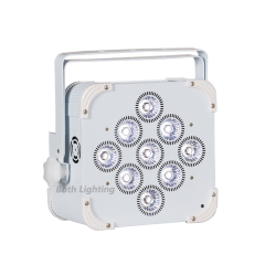 6pcs with case 9x18W RGBWA UV Wireless DMX Uplighting Battery Operated Wifi&IRC Remote Control DJ LED Par Can Wash Light Disco Wedding Uplights