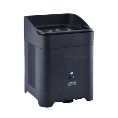 10pcs outdoor wireless dmx battery powered 4*18w led uplights wall for wedding stage