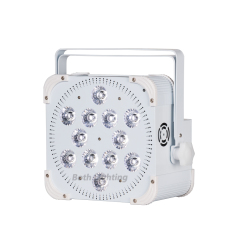 10pcs battery led par can 12x18w wireless led uplights RGBWA UV wireless battery powered led flat par Up Light