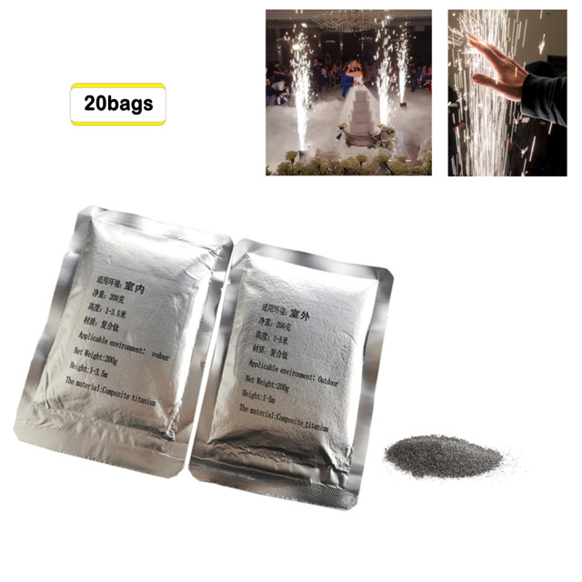 20 bags ti powder for Cold Spark Firework Machine 200/bag