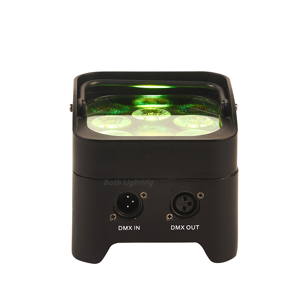 10pcs with case s6 mini DJ uplight LED 6x18w rgbwuv 6in1 DMX IR Remote Wireless Wedding Battery Powered Uplight