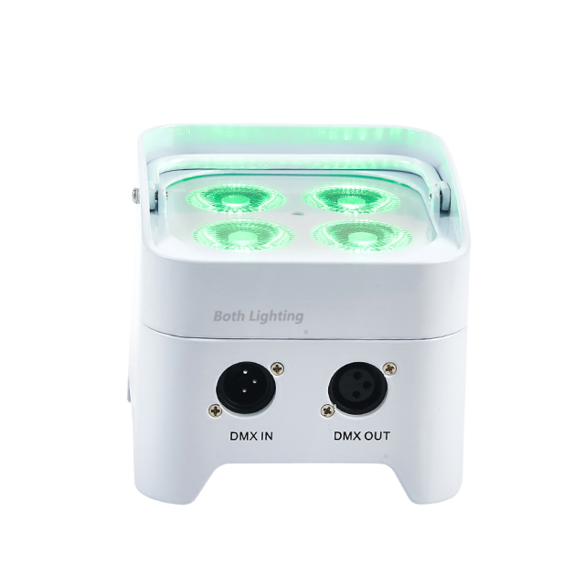 4pcs With Carry bag mini 4x18w RGBWAUV 6in1 Battery Powered Wireless DMX Remote Control Wedding  Led Mini Par light