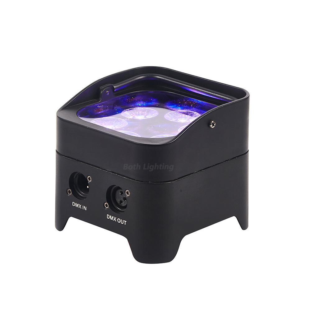 Soft Bag 4 lights Mini 6*18w RGBWAUV 6in1 Led Par Dj Light Battery Wireless DMX Remote Control Wedding Uplight