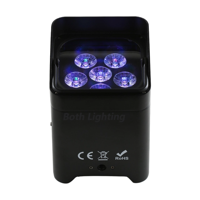 USA warehouse 8pcs with 2 bags Wireless DMX LED Uplighting 6x18w RGBWA UV 6in1 Battery Power Uplight for Wedding Dj with WIFI&IRC remote
