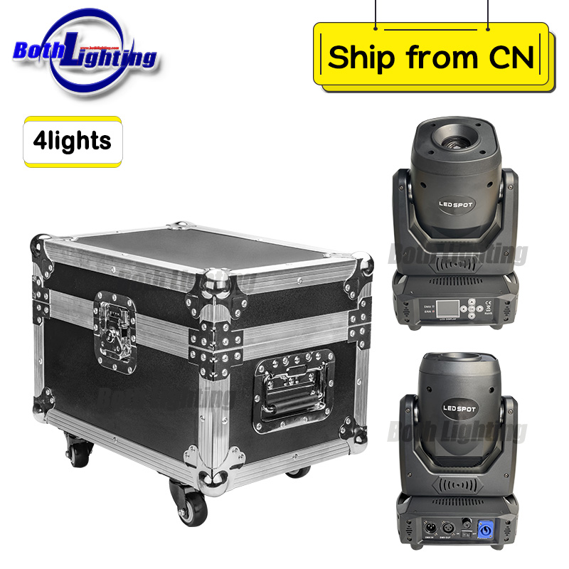 4pcs with case dj stage light 5-prism 100w LED Moving Head Spot for Dj Party Wedding Events