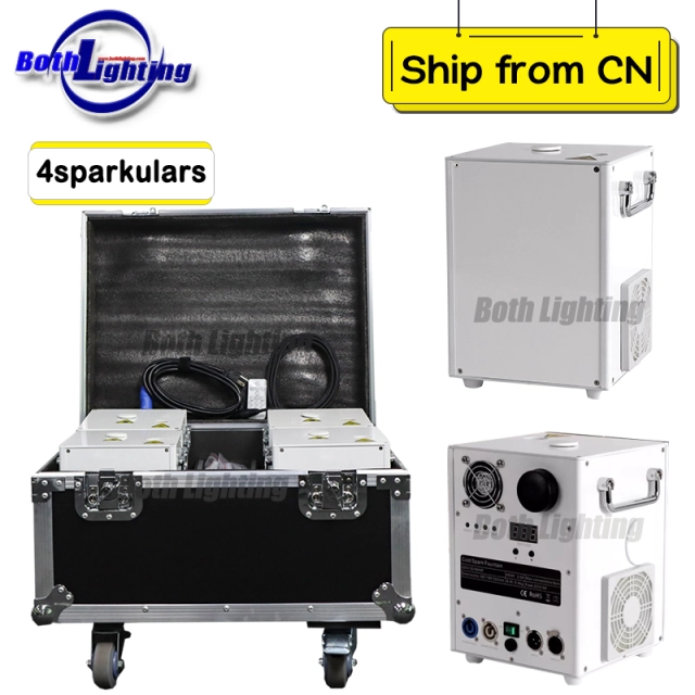 4pcs with case 650w stage effect Cold Spark Firework machine Wedding ...