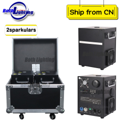 2pcs with case 650w cold spark machine Wedding Digital Fireworks Sparkler Stage Fountain cold fireworks machine