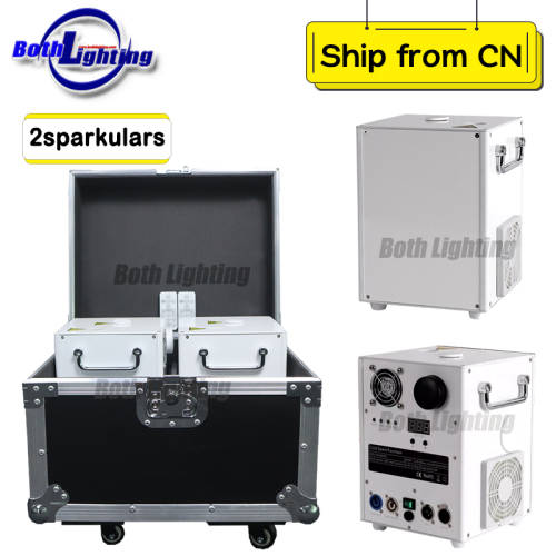 2pcs with case 650w cold spark machine Wedding Digital Fireworks Sparkler Stage Fountain cold fireworks machine