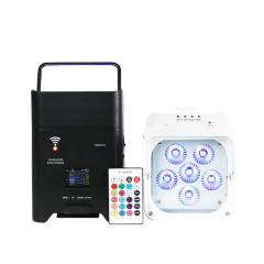 EU warehouse Smart DJ S6 Uplighting 8pcs with a case 6x18w RGBWA UV 6in1 Wireless DMX LED Up Light Wedding DJs Battery Power Uplighters