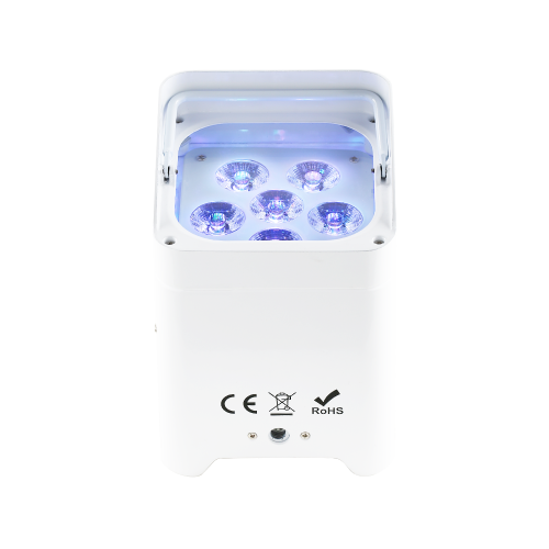 EU warehouse Smart DJ S6 Uplighting 8pcs with a case 6x18w RGBWA UV 6in1 Wireless DMX LED Up Light Wedding DJs Battery Power Uplighter