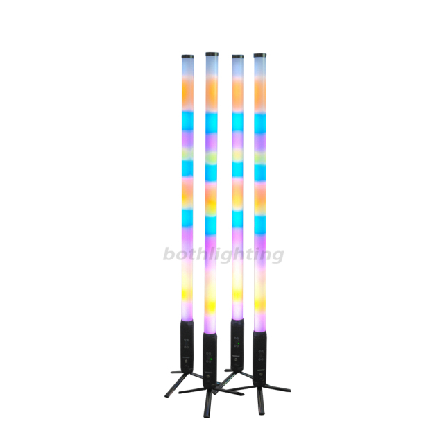 8pcs with a case 28w Waterproof IP65 Titan 360° PIXEL Tube RGBWA Battery-Powered LED Wireless DMX Tube Light 