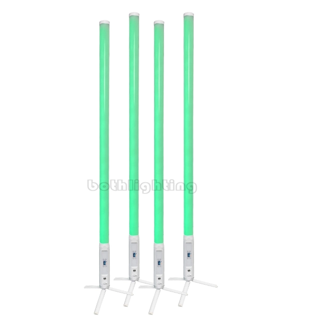 4pcs with a bag Wireless Battery Pixel Tube 360 Degree Led Titan Tube Dj Light Full Color Wireless DMX IR