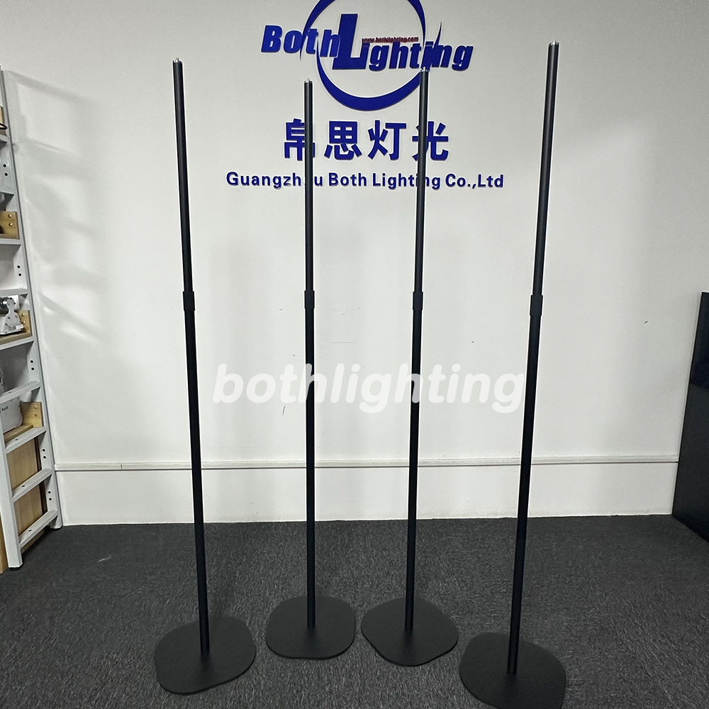 8pcs with 2bags Bothlighting 360 pixel LED light Tube IP65 Battery Power Wireless DMX512 RGBWA Pixel Light with IR remote