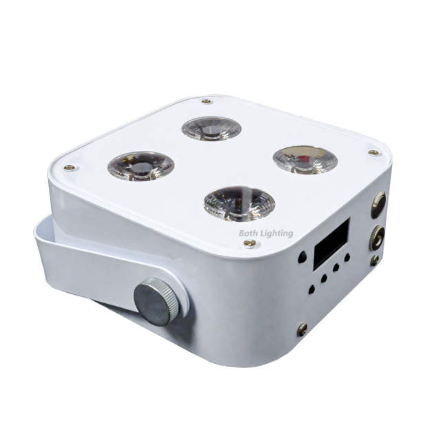 8pcs with a case IR4 mini uplights 4X12W Spotlight 4 LED Hex Up-lights with Wireless DMX&IR Remote