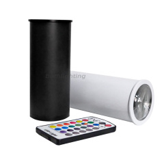 8pcs with Bag Mini Chroma Cannons RGBAW UV 6in1 Can RF Remote Light Wireless DMX Battery 15W Battery DJ Stage Uplight