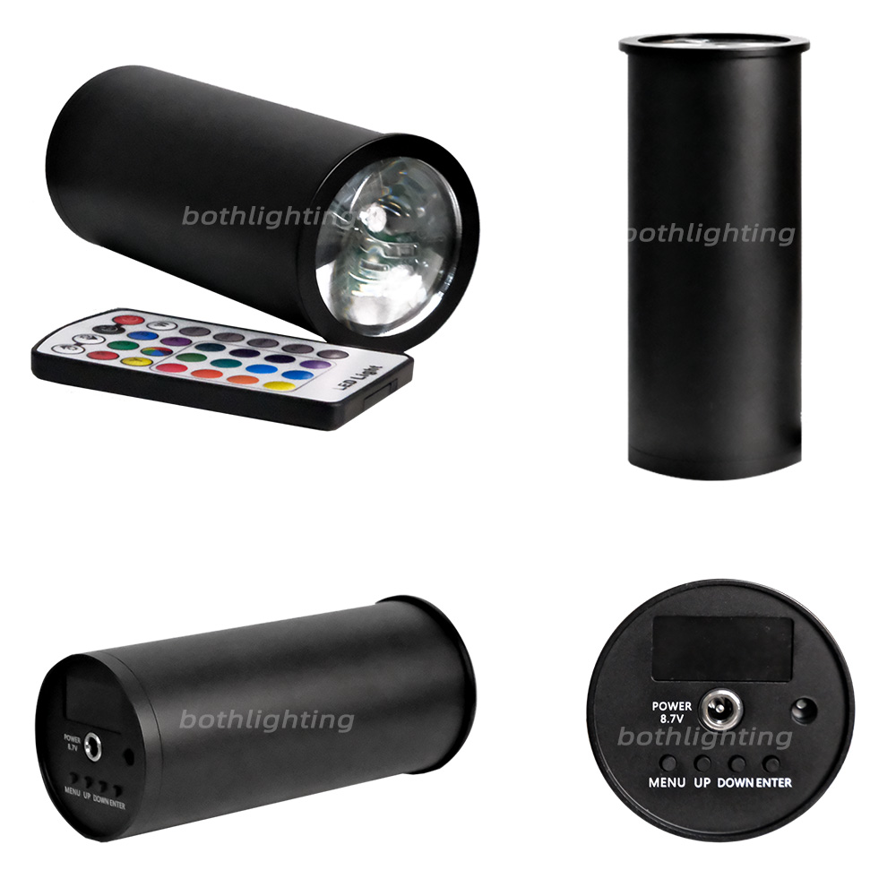 12pcs with Case Chroma Cannons 1pc 15W RGBWA UV LED RF Remote Battery Wireless DMX Effect Mini Smart Light